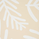 TIAH COVE Ivory on Natural by Caroline Z Hurley Modern Abstract Botanical Wallpaper – Schumacher 5012452