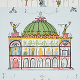 Opera Sky by Schumacher Flight of Fancy Whimsical Opera House Wallpaper – Schumacher 5012480