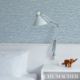 FAUNA Slate Blue Animal Wallpaper – Schumacher 5012490