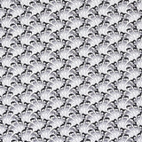 GOTHAM SWING wallpaper in charcoal by Schumacher, featuring an Art Deco-inspired fan pattern in shades of grey and black.