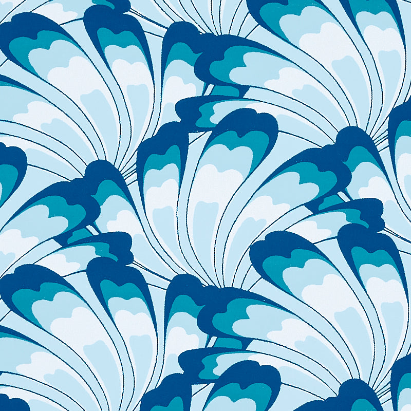Gotham Swing Royal by Cristina Buckley Schumacher Wallpaper – Schumacher 5012532