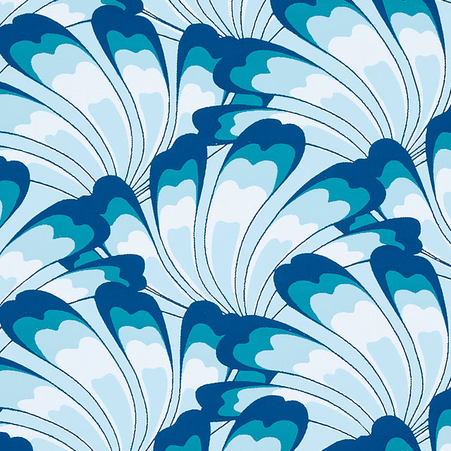 Gotham Swing Royal by Cristina Buckley Schumacher Wallpaper – Schumacher 5012532