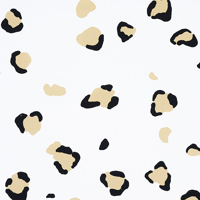 Wild at Heart Safari Ivory Animal Print Wallpaper by Cristina Buckley – Schumacher 5012550