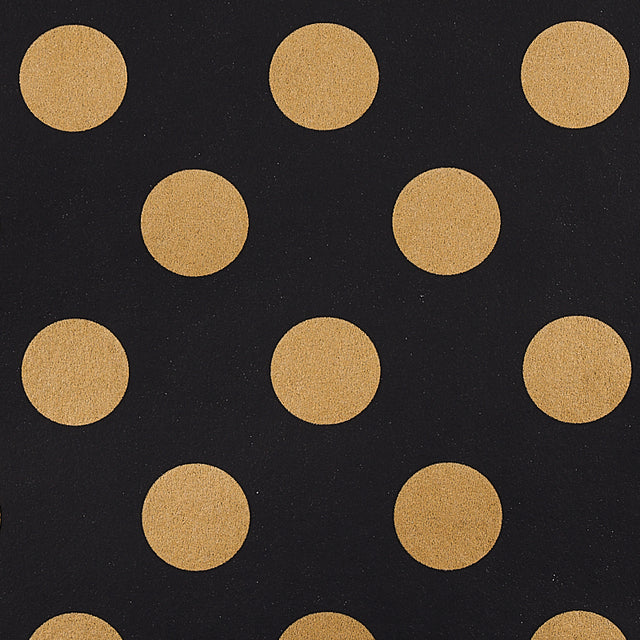 Lady Black & Gold Polka Dot Wallpaper by Cristina Buckley – Schumacher 5012612