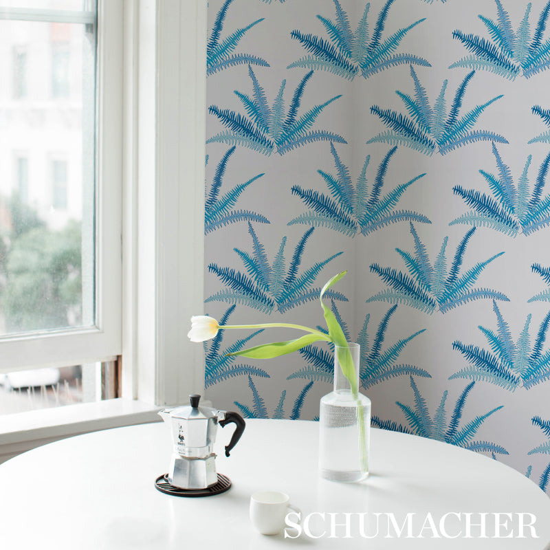 Canyon Ferns Lagoon by Cristina Buckley Botanical Wallpaper – Schumacher 5012620