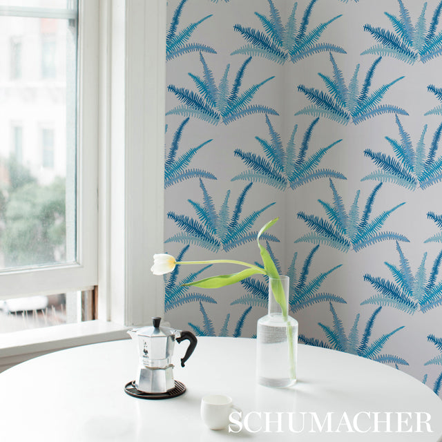 Canyon Ferns Lagoon by Cristina Buckley Botanical Wallpaper – Schumacher 5012620