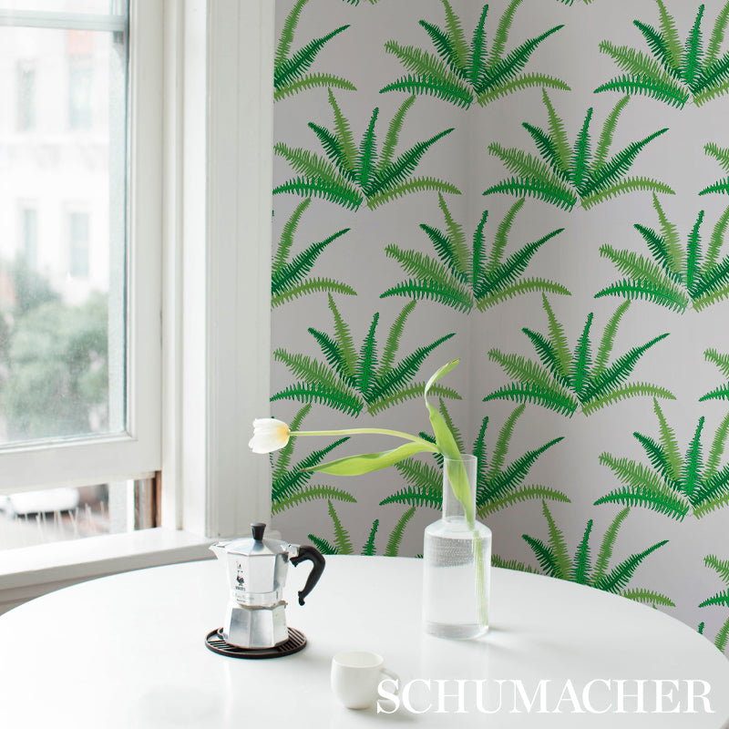 Canyon Ferns Jungle by Cristina Buckley Botanical Wallpaper – Schumacher 5012621
