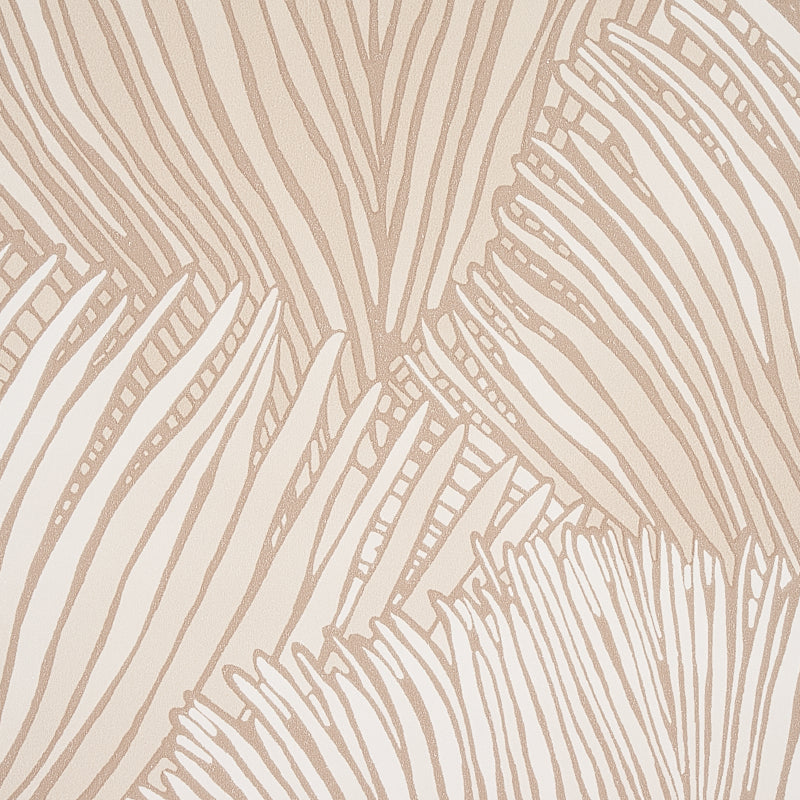 FONDALE Ivory Palm Frond Botanical Wallpaper – Schumacher 5012650