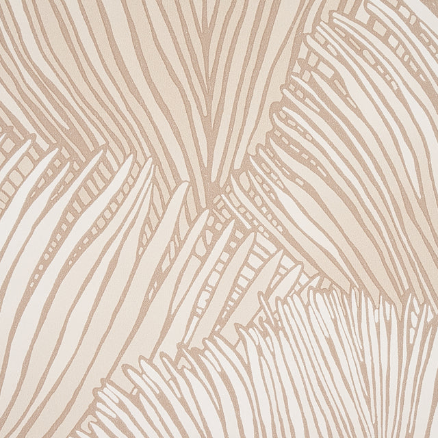 FONDALE Ivory Palm Frond Botanical Wallpaper – Schumacher 5012650