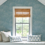 FONDALE Aqua Botanical Palm Frond Wallpaper – Schumacher 5012651