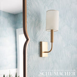 FONDALE Aqua Botanical Palm Frond Wallpaper – Schumacher 5012651