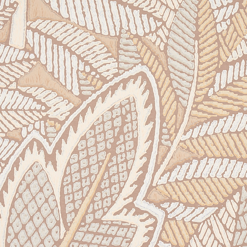 Japura Forest Neutral by Schumacher Botanical Wallpaper – Schumacher 5012660