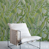 Japura Forest Green Botanical Wallpaper by Schumacher – Mystique Collection 5012661