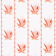 Agave Stripe wallpaper in Grapefruit by Peg Norriss for Schumacher, featuring stylized agave motifs in painterly stripes.