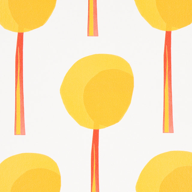 Topiary Marigold by Peg Norriss Graphic Botanical Wallpaper – Schumacher 5012700