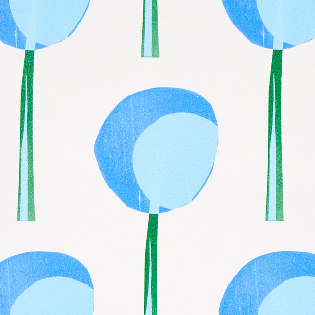 Topiary Bluebell by Peg Norriss Modern Botanical Wallpaper – Schumacher 5012701
