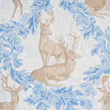 Woburn Meadow Ice by Schumacher Luxe Lodge Collection Rustic Stag Wallpaper – Schumacher 5012730
