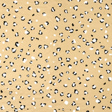 Wild at Heart Metallic wallpaper in Glam Gold by Cristina Buckley for Schumacher, featuring a small-scale animal print pattern with metallic gold background.