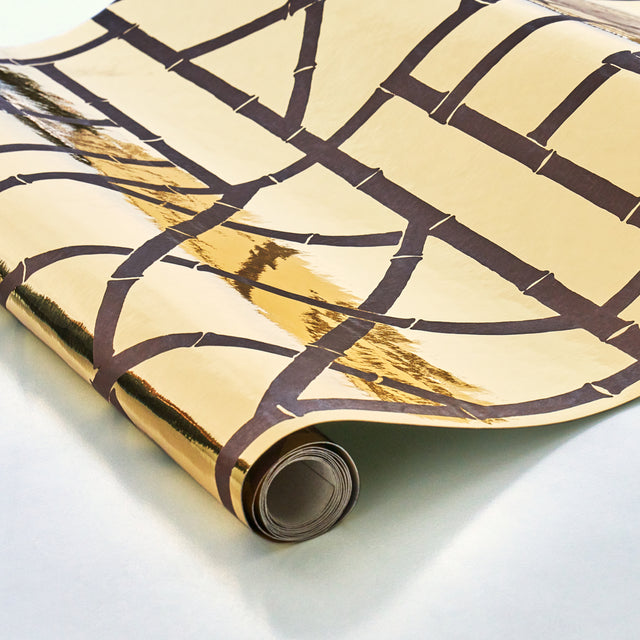 Trellis Metallic Glam Gold by Cristina Buckley Schumacher Wallpaper – 5012760