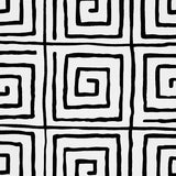 Trousdale Black Greek Key Painterly Wallpaper by Cristina Buckley – Schumacher 5012810