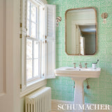 Trousdale Leaf by Cristina Buckley Greek Key Wallpaper – Schumacher 5012811
