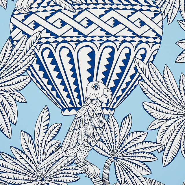 Santarem Sky by Schumacher Mystique Collection Whimsical Tropical Wallpaper – Schumacher 5012820