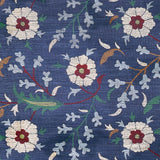 Floralia Sisal Indigo Botanical Wallpaper by Schumacher – Cabana Collection 5012831