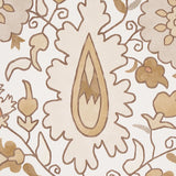 Anatolia Natural by Schumacher Cabana Collection Elegant Suzani Motif Wallpaper – Schumacher 5012871