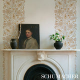 Anatolia Natural by Schumacher Cabana Collection Elegant Suzani Motif Wallpaper – Schumacher 5012871