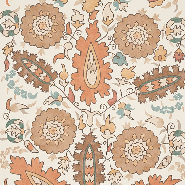 Anatolia Autumn by Schumacher Cabana Collection Suzani-Inspired Wallpaper – Schumacher 5012872