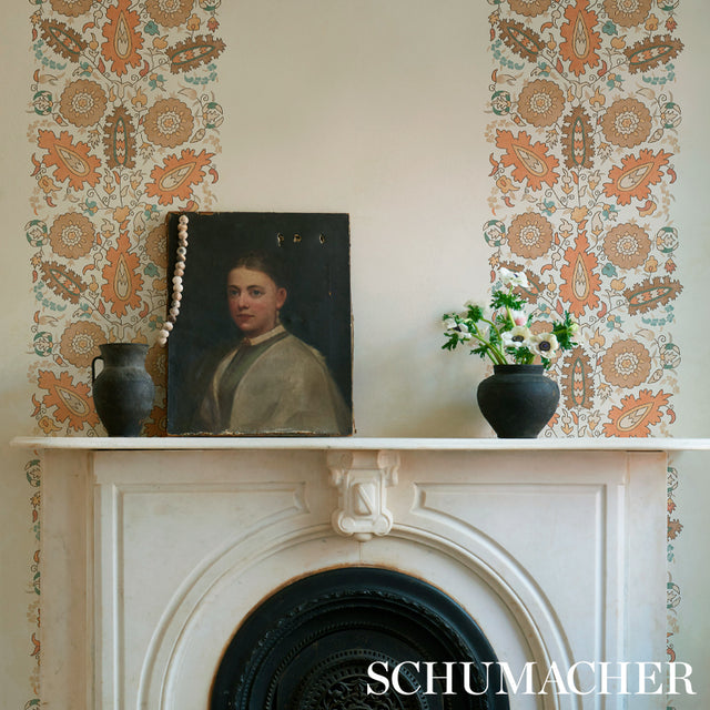 Anatolia Autumn by Schumacher Cabana Collection Suzani-Inspired Wallpaper – Schumacher 5012872