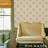 Constantine Natural & Ocher by Schumacher Cabana Collection Digital Print Wallpaper – Schumacher 5012880