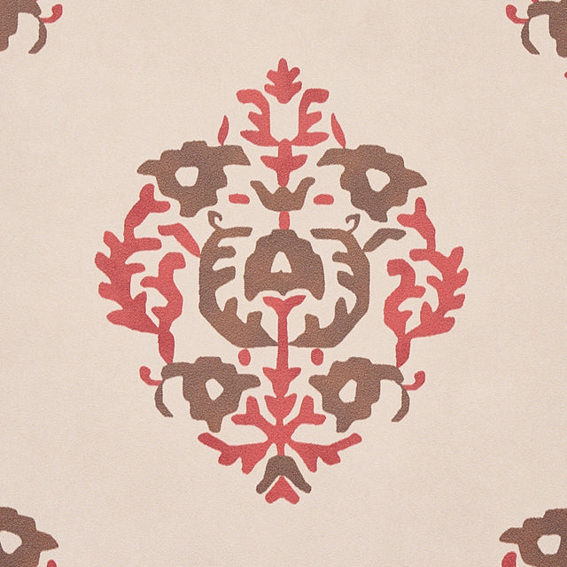 Constantine Jasper by Schumacher Cabana Collection Damask Stripe Wallpaper – Schumacher 5012881
