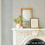 Saz Paisley Ivory by Schumacher Cabana Collection Wallpaper – 5012901