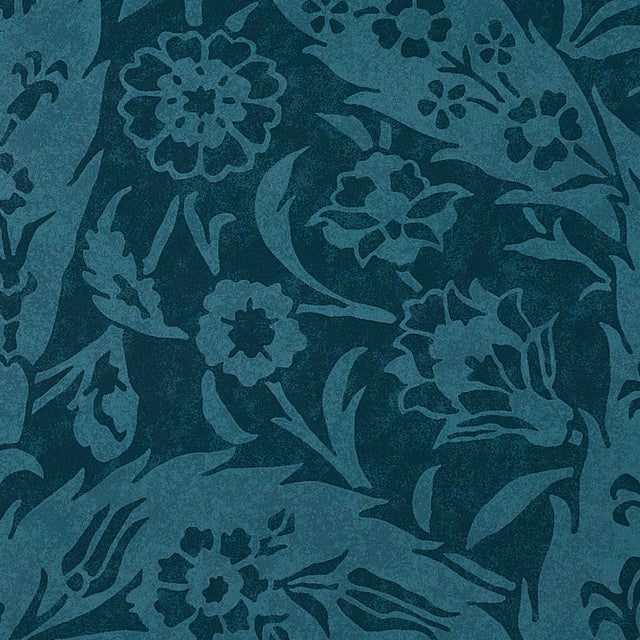 Saz Paisley Peacock by Schumacher Cabana Collection Large-Scale Paisley Wallpaper – 5012903