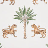 Tiger Palm Crimson by Schumacher Mystique Collection Wallpaper – Schumacher 5012922