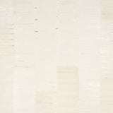 Sano Mosaic white wallcovering with organic, hand-pieced squares and subtle texture by Schumacher