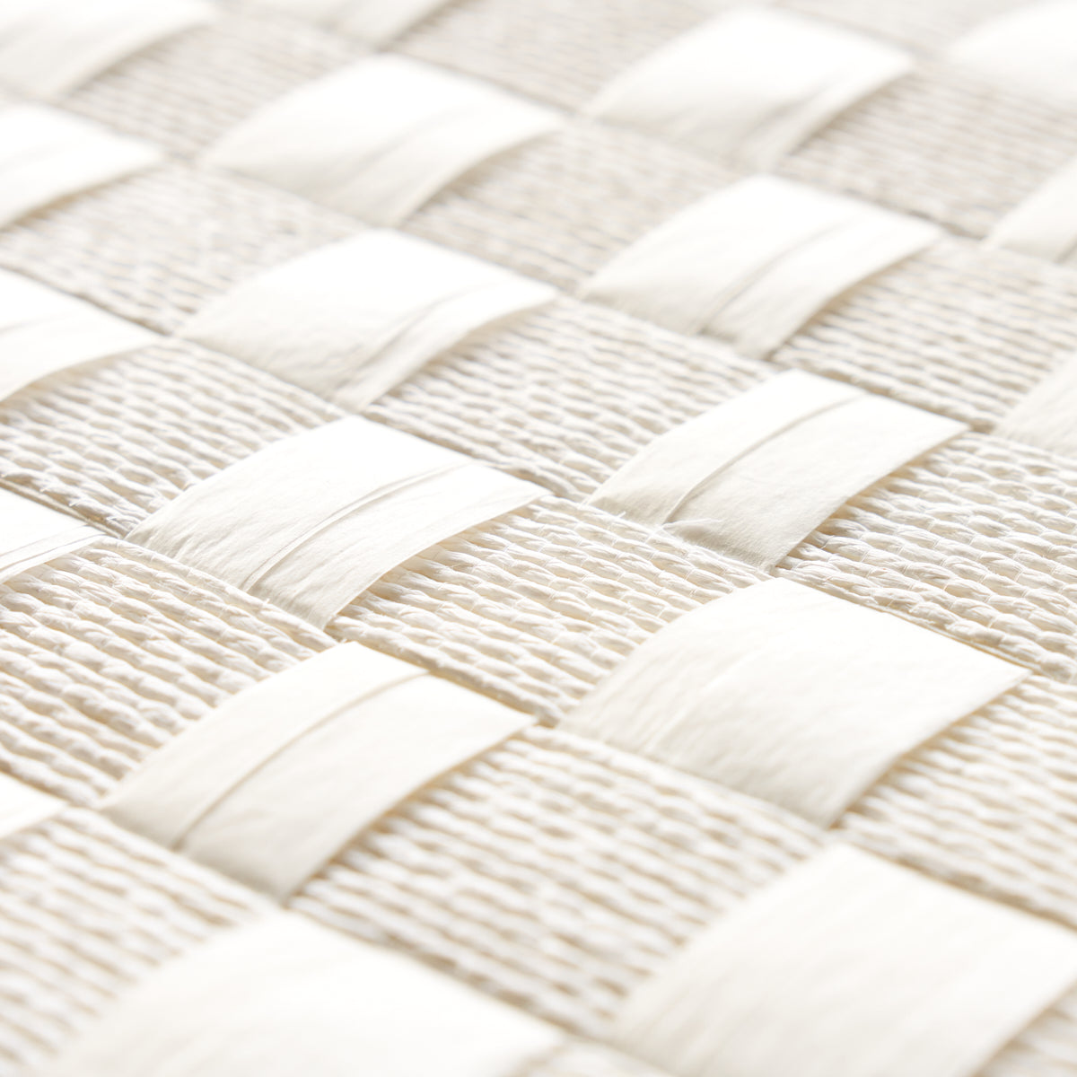 Textured Check White by Schumacher Modern Handwoven Wallpaper – Schumacher 5012970