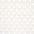 Textured Check wallcovering in white with a handwoven check pattern of flat and rolled paper bands, by Schumacher.