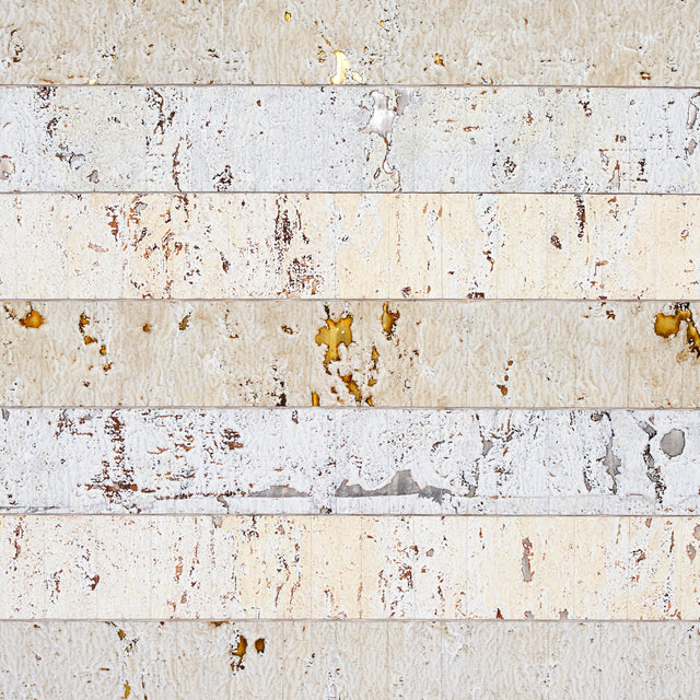 Cork Stripe White by Schumacher Textured Wallcovering – Schumacher 5013000