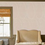 Ambala Paisley Sisal Blush by Schumacher Grasscloth Wallpaper – Schumacher 5013032