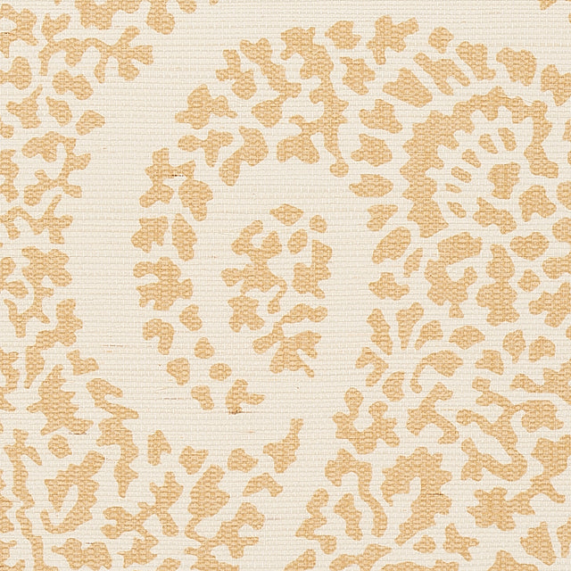 Ambala Paisley Sisal Straw Grasscloth Wallpaper – Schumacher 5013033