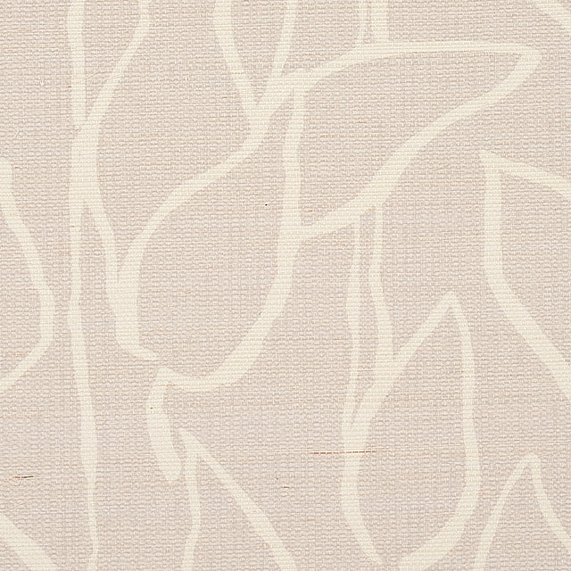 Solandra Vine Sisal Grey by Schumacher Botanical Grasscloth Wallpaper – Schumacher 5013040