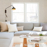 Solandra Vine Sisal Sky by Schumacher Botanical Printed Grasscloth Wallpaper – Schumacher 5013041