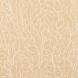 Solandra Vine Sisal straw-colored botanical grasscloth wallpaper by Schumacher, featuring a loose leafy vine pattern on a textured background.
