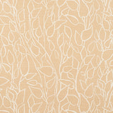 Solandra Vine Sisal straw-colored botanical grasscloth wallpaper by Schumacher, featuring a loose leafy vine pattern on a textured background.