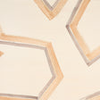 Enzo Sisal wallcovering in dark neutral with oversized geometric hand-painted pattern by Schumacher