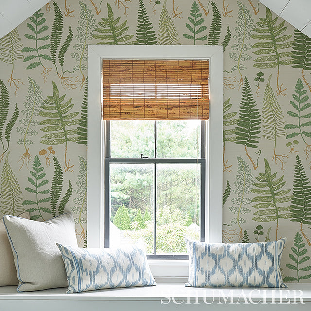 Halcott Sisal Forest Botanical Grasscloth Wallpaper – Schumacher 5013060