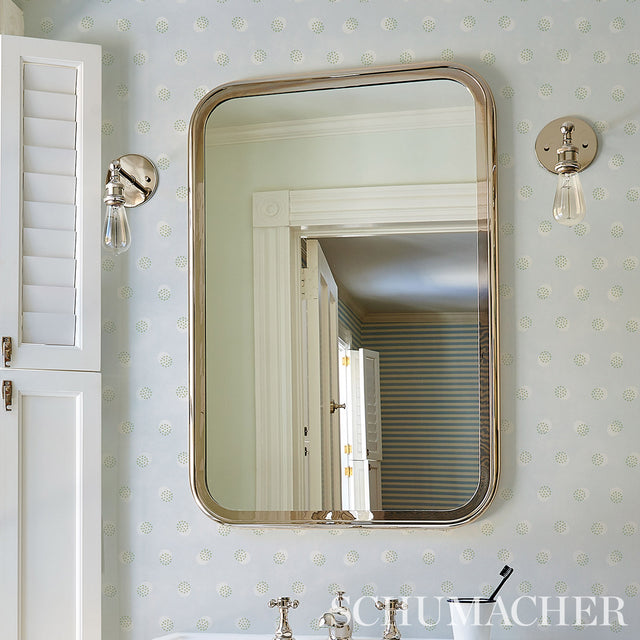 Taylor Blues by Schumacher Modern Dot Wallpaper – Schumacher 5013080