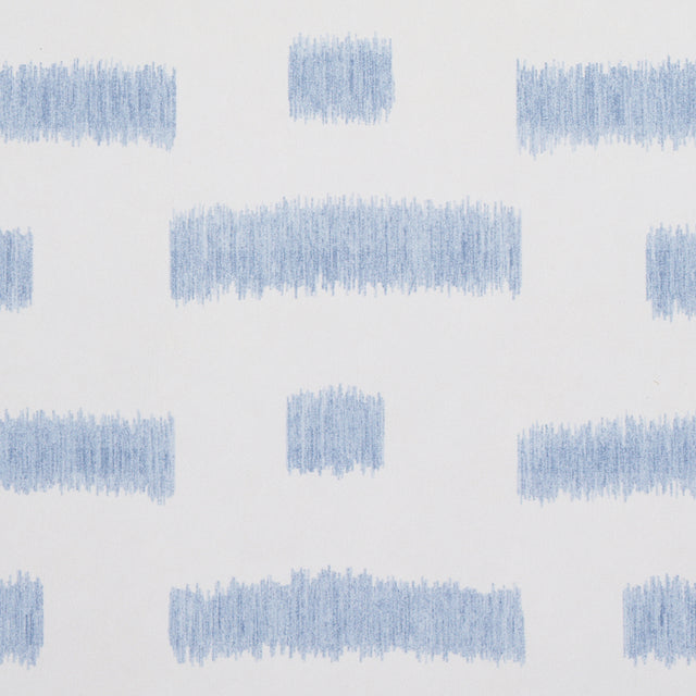 Abstract Ikat Sky by Schumacher Modern Broken-Stripe Wallpaper – Schumacher 5013090